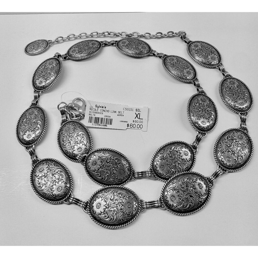 Brighton Silver Concho Link Belt